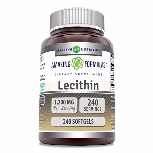 Amazing Nutrition Amazing Formulas Lecitina -- 1200 mg - 240 Cápsulas Gelatinosas