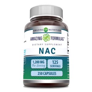 Amazing Nutrition Amazing Formulas NAC -- 1200 mg - 250 cápsulas