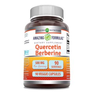 Amazing Nutrition Amazing Formulas Quercetina Berberina -- 500 mg - 90 Cápsulas Vegetarianas