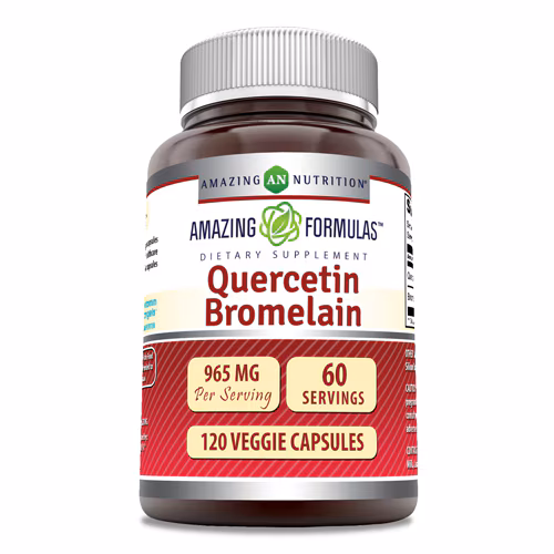 Amazing Nutrition Amazing Formulas Quercetina Bromelaína -- 965 mg - 120 Cápsulas Vegetarianas