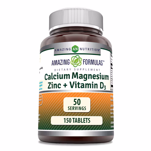Amazing Nutrition Cálcio Magnésio Zinco + Vitamina D3 - 150 Comprimidos