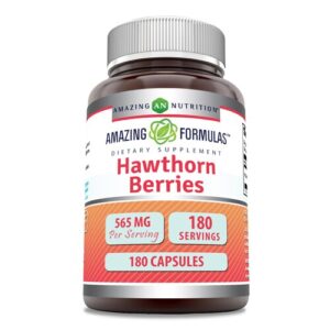 Frutos de espinheiro Amazing Nutrition - 565 mg - 180 cápsulas
