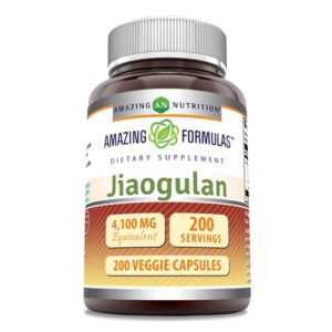 Jiaogulan da Amazing Nutrition - 4100 mg - 200 cápsulas vegetarianas