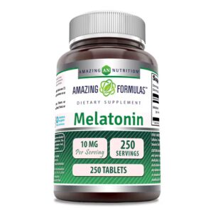 Melatonina Amazing Nutrition - 10 mg - 250 comprimidos