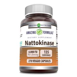 Amazing Nutrition Nattokinase -- 100 mg - 270 Cápsulas Vegetarianas