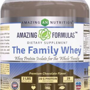 Amazing Nutrition The Family Whey Protein Isolate Chocolate - 2 lbs