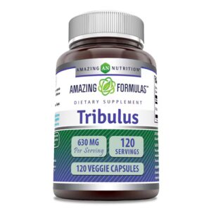 Amazing Nutrition Tribulus -- 630 mg - 120 Cápsulas Vegetarianas