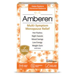 Amberen Alívio Multissintomático da Menopausa - 60 Cápsulas