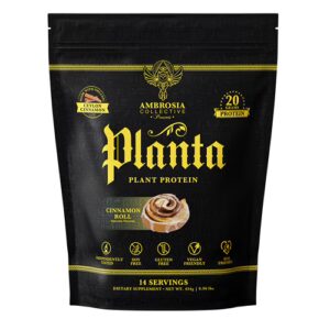 Rolinho de Canela com Proteína Vegetal Ambrosia Planta - 14 Porções