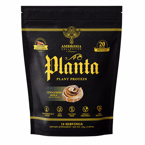 Rolinho de Canela com Proteína Vegetal Ambrosia Planta - 14 Porções