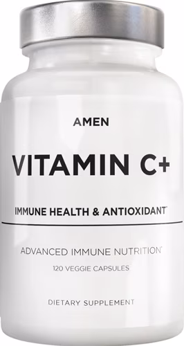 AMEN Vitamina C+ Zinco Rosa Mosqueta Quercetina e Bioflavonoides Cítricos -- 120 Cápsulas