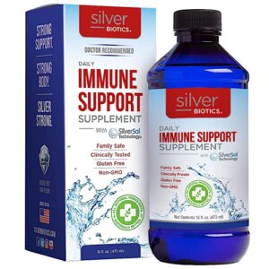 American Biotech Labs Silver Biotics® Suporte Imunológico Diário com Tecnologia SilverSol - 16 fl oz