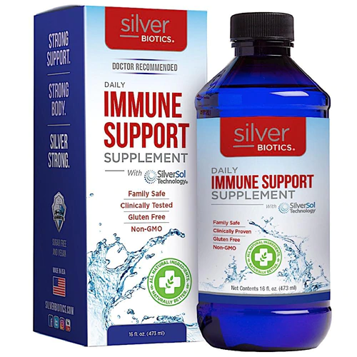 American Biotech Labs Silver Biotics® Suporte Imunológico Diário com Tecnologia SilverSol - 16 fl oz