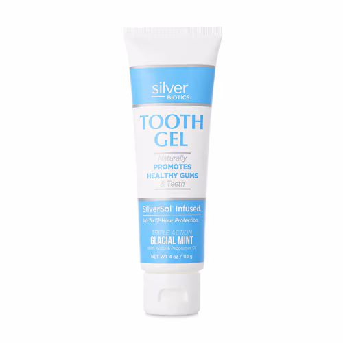 Gel dental American Biotech Labs Silver Biotics - Xilitol Menta Glacial - 4 oz