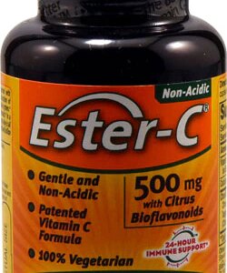 American Health Ester-C® com Bioflavonoides Cítricos -- 500 mg - 60 Cápsulas Vegetarianas