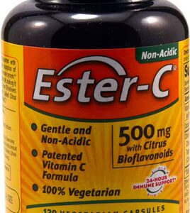 American Health Ester-C® com Bioflavonoides Cítricos -- 500 mg - 120 Cápsulas Vegetarianas