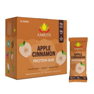 Barra de Proteína Amrita Maçã e Canela - 12 Barras