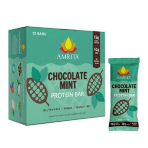 Amrita Protein Bar Chocolate Menta - 12 Barras