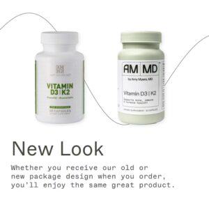 Amy Myers MD Vitamina D-K2 -- 10000 UI - 30 Cápsulas