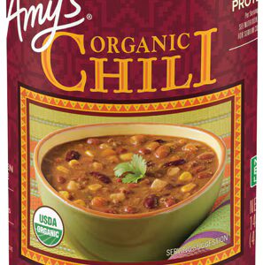 Chili orgânico com vegetais da Amy - 425 g