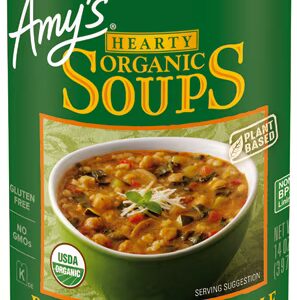Sopa orgânica e saudável de vegetais italiana rústica da Amy - 14 fl oz