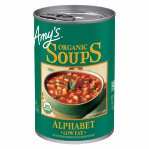 Sopa Orgânica da Amy com Alfabeto - 14,1 fl oz