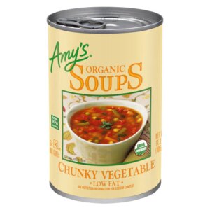 Sopa Orgânica de Legumes em Pedaços da Amy - 14,3 fl oz