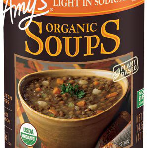 Sopa Orgânica de Lentilhas Amy's Light em Sódio - 14,5 fl oz