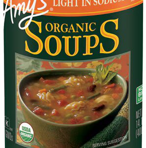 Sopa Orgânica Amy's Light em Minestrone de Sódio - 14,1 fl oz
