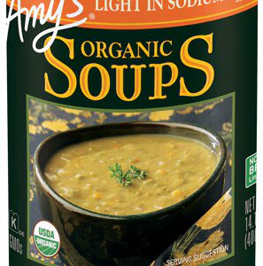 Sopa Orgânica Amy's Light em Sódio de Ervilha Partida - 14,1 fl oz