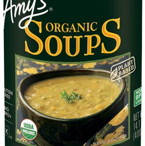Sopa Orgânica Amy's de Ervilha Partida com Baixo Teor de Gordura - 14,1 fl oz