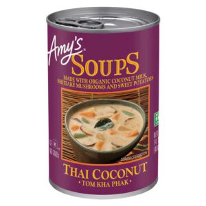 Sopa Orgânica de Coco Tailandesa da Amy - 14,1 oz