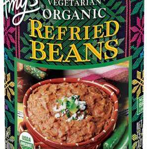 Feijão refrito vegetariano orgânico da Amy's Tradicional - 15,4 oz