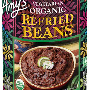 Feijão preto vegetariano orgânico refrito da Amy's - 425 g
