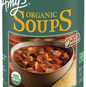 Tortilha orgânica da Amy's Soup com batata-doce assada no fogo - 425 ml