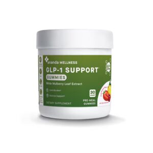 Ananda Wellness GLP-1 Glucose Support Gummies Fruit Punch - 30 gomas pré-refeição