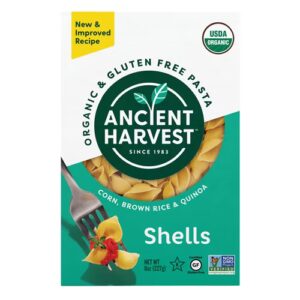 Conchas de massa orgânicas e sem glúten da Ancient Harvest - 8 oz