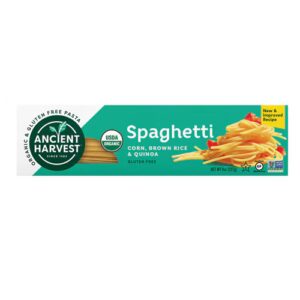 Macarrão Supergrãos Orgânico Ancient Harvest, Mistura de Milho e Quinoa, Espaguete - 8 oz