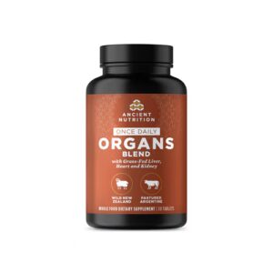 Ancient Nutrition Ancient Glandulars - Mistura para Órgãos Uma Vez ao Dia - 30 Comprimidos