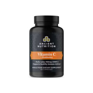 Ancient Nutrition Ancient Nutrients - Vitamina C + Probióticos - 60 Cápsulas
