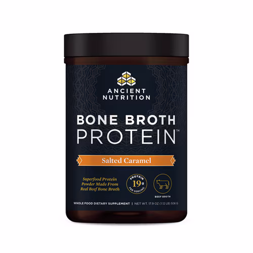 Caldo de Osso de Carne Proteico com Caramelo Salgado da Ancient Nutrition - 500g