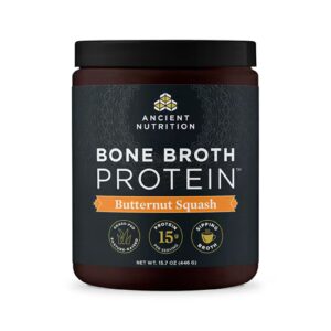 Caldo de Osso Proteico de Abóbora Butternut da Ancient Nutrition - 15 Porções