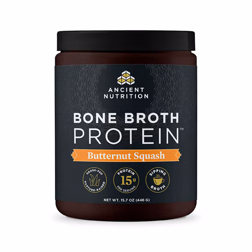Caldo de Osso Proteico de Abóbora Butternut da Ancient Nutrition - 15 Porções