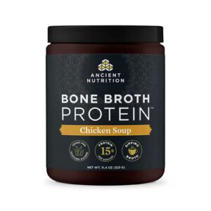 Sopa de Frango com Proteína de Caldo de Osso da Ancient Nutrition - 15 Porções