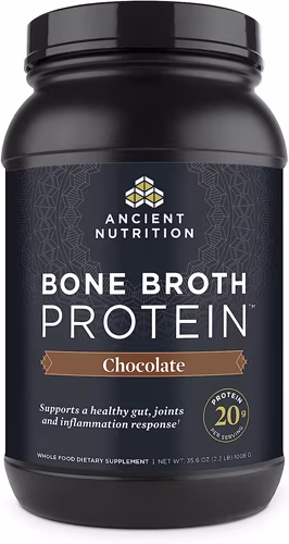 Caldo de Ossos Proteico de Chocolate da Ancient Nutrition - 40 Porções