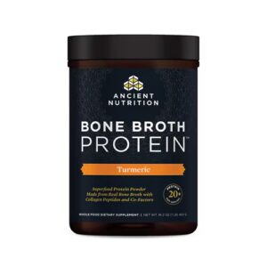 Caldo de Osso Proteico de Cúrcuma da Ancient Nutrition - 473 g