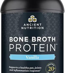 Caldo de Ossos Proteico Baunilha da Ancient Nutrition - 40 Porções