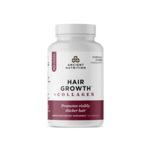 Colágeno Ancient Nutrition para mulheres - Suporte para crescimento capilar - 60 cápsulas