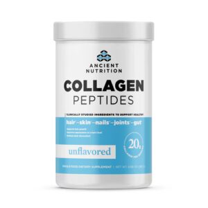 Peptídeos de colágeno da Ancient Nutrition sem sabor - 9,88 oz