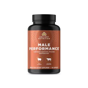 Ancient Nutrition Glandulars - Mistura para Desempenho Masculino - 180 Cápsulas